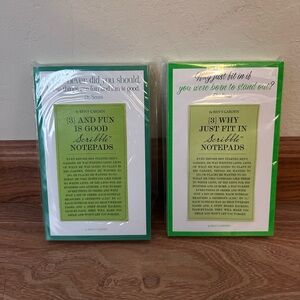 Ben's Garden Dr. Seuss Set of 2 Green Notepads - Brand New